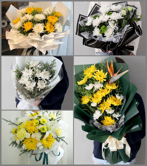 江苏淮安洪泽区岔河镇白事花束代送